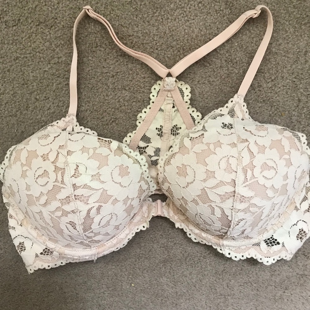 Victoria Secret Nude Lace Bra
